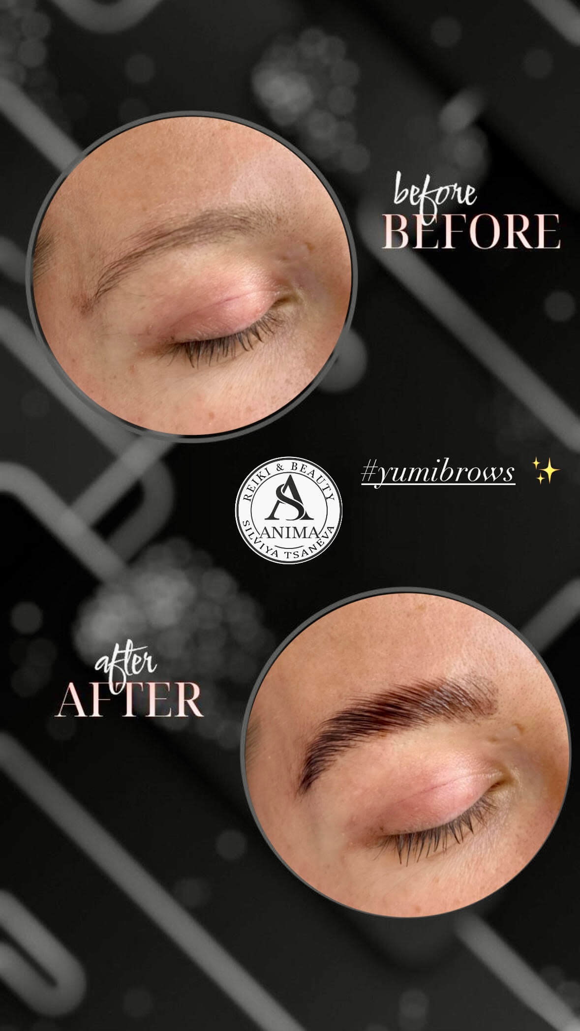 YUMI Brows преди и след